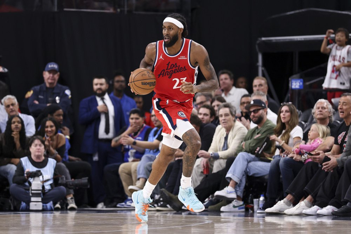 快船球员以赛亚·杰克逊高