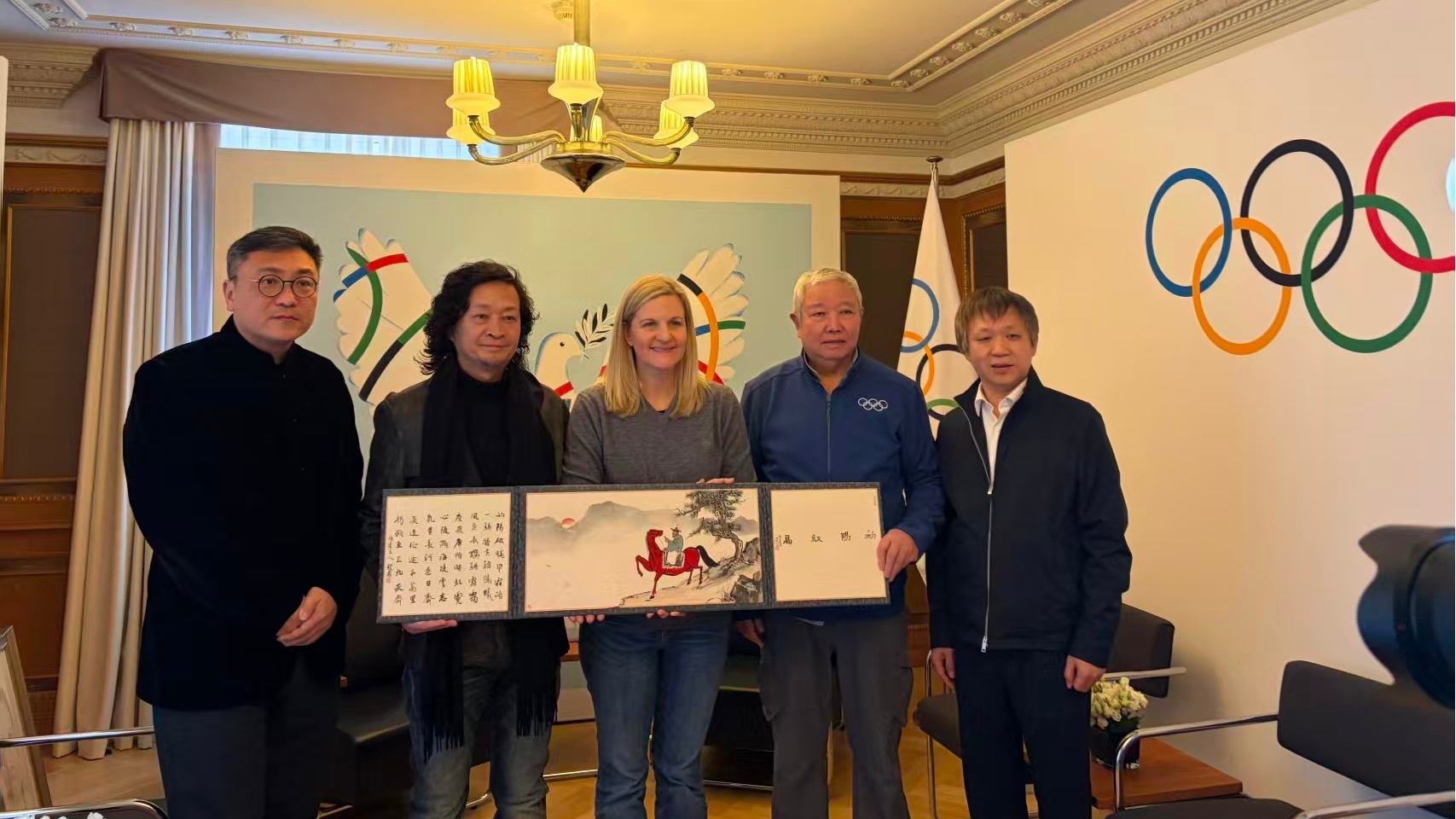 米兰正式交流中对“为奥运喝彩”项目寄予厚望